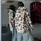WIAOFELLAS  -  Autumn Winter Warm Woolen Hooded Shirt Coats for Unisex Streetwear Hip Hop Buttons Up Thicken Loose Men Hoodies Jacket Plus Size