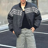 WIAOFELLAS  -  Mens Fashion Casual Pu Leather Jacket Spring And Autumn Style American High Street Trend Baseball Jacket Loose Short Coat Men