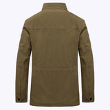 Wiaofellas  -  Cotton Brand  Jacket Men Casual Stand Collar Winter Autumn Tactical Jackets Loose Wind Coats Jaqueta Plus Size 5XL