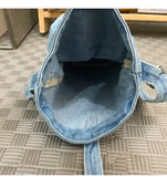 WIAOFELLAS  -  Denim messenger bag men's shoulder bag women's new design niche design fashion brand student mobile phone bag