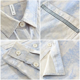 WIAOFELLAS  -  Japanese fresh printed long-sleeved shirt men's fashion casual versatile literary loose tops