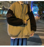 WIAOFELLAS  -  Baseball Jersey Men's New Oversized Loose Men's Casual Jacket Trendy Cotton Jacket