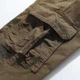 WIAOFELLAS  -  Fashion Cargo Pants Men Streetwear Leisure Thick Cotton Jogger Pants Multi Pockets Ankle Banded Man Casual Trousers MY193