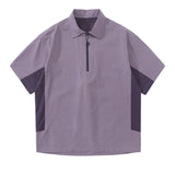 WIAOFELLAS  -  Summer Lightweight Outdoor Quick Drying T-shirt Sports Breathable Polo Shirt for Men Training Trendy Lapel Short Sleeved T-shirt