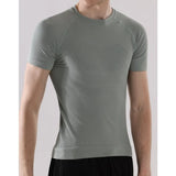 Wiaofellas  -  Men's Fitness Short Sleeve T-Shirt Summer Running Quick Dry Breathable Knit Tee Men Sports Skinny T-shirt Outdoor
