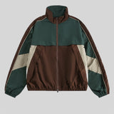 WIAOFELLAS  -  Vintage Patchwork Jackets Windbreaker Men Harajuku Casual Outdoor Jacket Mens Clothing Streetwear Hip Hop Spring New Jackets