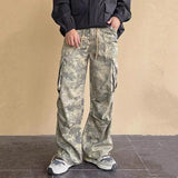 Wiaofellas  -  Y2K Fashion Side Pockets Camouflage Baggy Cargo Jeans Pants Men Clothing Wide Leg Women Cotton Long Trousers Pantaloni Uomo