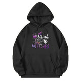 Wiaofellas  -  New Men's Pullover Hooded Print Long Sleeve Pocket Halloween Pattern Sweatshirt