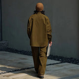 WIAOFELLAS  -  Men Japanese Streetwear Vintage Fashion Loose Casual Oversize Long Sleeve Cargo Shirt Cityboy Plus Size Shirts Blouses