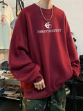 Wiaofellas  -  Autumn Hip Hop Letter Crewneck Sweatshirt Men New Y2k Streetwear Pullover Hoodies Korean Fashion Vintage sudaderas para hombre