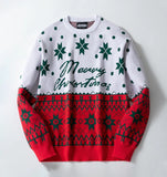 Wiaofellas  -  New Christmas Party Party sweater Fashion street Christmas gift pullover men's and women's clothing crewneck sweater top