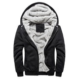 WIAOFELLAS  -  Mens Winter M-5XL Fur Sweater Hooded Korean Sports Plush Thickened Men's Coat Warm Baseball Uniform with Hat Zipper Design