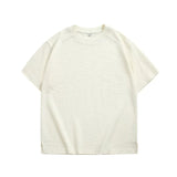 WIAOFELLAS  -  Summer Casual Men's Short Sleeve T-shirt Streetwear Cotton Round Neck T shirt Tops Tee Man Clothes