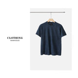 Wiaofellas  -  Men European Henry Short Sleeve T Shirt Plaid Shorts Set Summer Outdoor Casual Outfit