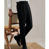 Wiaofellas  -  Office Men Business Casual Pants Italy Fashion Trousers For Man Social Club Outfits High Waist Pantalones