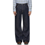 WIAOFELLAS  -  Trendy Men's Loose Straight Jean Trousers Men's Autumn Outdoor Casual Solid Color Jeans For Mens Streetwear Vintage Denim Pants