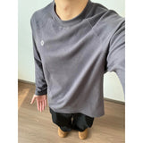 Wiaofellas  -  Unisex Double-Sided Velvet T-Shirt, Lightweight Thermal Base Layer, Raglan Sleeve Brushed Fleece, Winter Comfort