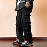 WIAOFELLAS  -  American Work Pants Men Spring Streetwear Loose Wide Leg Straight Casual Pants