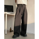 WIAOFELLAS  -  Black Suit Pants Men Society Mens Dress Pants Korean Loose Casual Wide Leg Pants Mens Office Formal Trousers Plus Size 5XL
