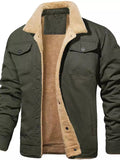 WIAOFELLAS  -  Mens Autumn Fleece Warm Thick Jackets Men Fashion Coat Men Casual Jacket Streetwear Breasted Overcoat Men Brand Clothing
