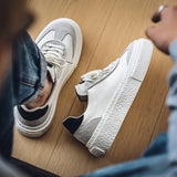 WIAOFELLAS  -  Men's Causal Low Top Breathable Lightweight Non-Slip Sneakers Comfort Fit Walking Shoes for Male