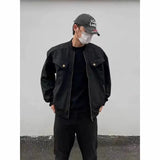 WIAOFELLAS  -  American Retro Multi-zipper Design Jacket for Men Women Autumn High Street All-match Bomber Coat Baseball Collar Zipper Jacket
