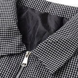 Wiaofellas  -  New Casual Mens Plaid Printing Jackets Autumn Vintage Zip-up Turn-down Collar Jacket Coat Daily Leisure Men Long Sleeve Cardigan