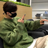 WIAOFELLAS  -  Lazy style high-end sweater for men's autumn and winter Japanese retro trendy brand design niche pullover knitted sweater