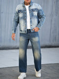 Wiaofellas  -  Motorcycles Mens Fashion Jean Jacket Vintage Button-up Lapel Slim Denim Jackets For Men Autumn Stylish Long Sleeve Ripped Coats