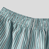 WIAOFELLAS  -  Men Striped Pants Joggers Elastic Waist Oversize Casual Wide Leg Trousers Men Streetwear 2025 Fashion Male Long Pants