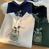 WIAOFELLAS  -  Autumn Kawaii Cartoon Graphic Hoodies Men's Y2K Streetwear Personality Sweatshirts Hip Hop Fashion Fleece Baggy Pullover Hoody