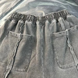 Wiaofellas  -  Stitched-cut sports casual shorts