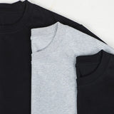 WIAOFELLAS  -  Japanese Korean Casual Sweatshirts Men Straight Base Shirt Splicing Striped Sleeves Fake Two-piece Solid Color Pullover T-shirt