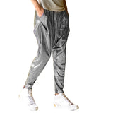 WIAOFELLAS  -  Foreign Trade Trendy Men's Performance Clothing Harun Pants Low Crotch Cross Pants Street Dance Performance Hanging Crotch