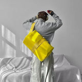 WIAOFELLAS  -  Autumn Winter New Style Patchwork High Neck Knit Sweater Men Casual Design Stand Collar Lazy Base Layer Premium Top