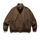WIAOFELLAS  -  Mens Jacket Japanese Style Classic Daily Tops Ribbed Vertical Texture Street Zip-Up Raglan Baggy Bomber Trendy Top Men's Clothes