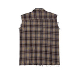 WIAOFELLAS  -  American Hip-hop Retro Vintage Plaid Sleeveless Vest Men Women Korean Style Summer Trend Street Lapel Work Vest Jacket Aesthetic