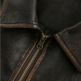 WIAOFELLAS  -  Spring Autumn Cool Handsome Oversized Distressed Patchwork Pu Leather Jacket Men Zipper Luxury Designer Clothes