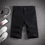 Wiaofellas  -  Summer Men Fashion Thin Casual Short Pants Men's Korean Solid Color Pockets Shorts Male New Slim Straight Shorts G299