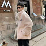 WIAOFELLAS  -  Winter Warm Jackets for Men Plus Velvet Thicker Vintage Handsome Cozy Streetwear All-match Classic Ins Personality Куртка Зимняя