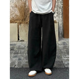 WIAOFELLAS  -  Lightweight Ice Silk Linen Trousers Straight Leg Wide Leg Casual Loose Fit Summer Pants for Men And Women Breathable Comfortable