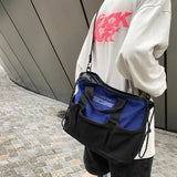 WIAOFELLAS  -  Messenger Bag Boys Canvas Bag Fashion Brand Messenger Bag New Casual Street Trend Fashion Youth Shoulder Bag