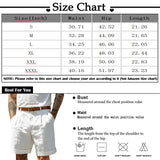 WIAOFELLAS  -  Men'S Cotton And Linen Shorts Fashion Casual Solid Color Sexy Elastic Waist Half Length Pants Slim Fit Street Beach Wear