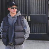 WIAOFELLAS  -  new winter men's vest trendy casual and handsome versatile jacket warm cotton vest