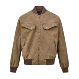 WIAOFELLAS  -  2025 Spring and Autumn New Style Distressed Design Retro Workwear Jacket Unisex Fashion Casual Loose All-match Luxury Jacket Men