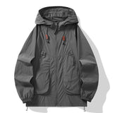 WIAOFELLAS  -  Summer Men's Outdoor Hooded Sun Protect Jackets Man Windbreaker Skin Coats Waterproof Jacket Fishing Rain Couple Camping Outwear