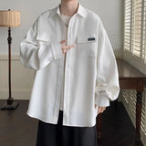 WIAOFELLAS  -  American Long Sleeved Shirt Jacket Men's Trendy High-end Casual Shirt Loose Top