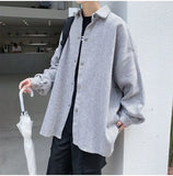 Wiaofellas  -  Men's Trendy Outerwear Ins Men's Trendy Cool Loose New Outerwear Woolen Jacket Men's Outerwear