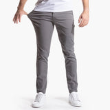 Wiaofellas  -  Solid Pencil Pants Mens Casual Thin Slim Trousers Summer Autumn Outdoor Work Classic Pants Ankle-Length Fashion Street Trousers