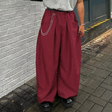 Wiaofellas  -  Men Striped Pants Loose Elastic Waist Joggers Casual Trousers Men Streetwear Baggy Fashion Leisure Male Long Pants